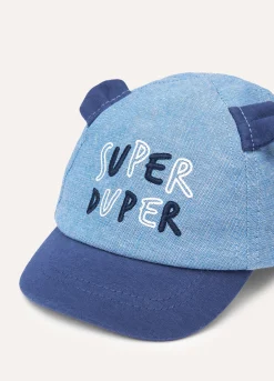 Blukids Cappello da baseball in puro cotone neonato- Accessori