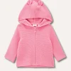 Blukids Cardigan con cappuccio in puro cotone neonata- Maglioncini