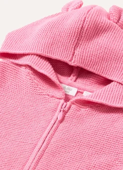 Blukids Cardigan con cappuccio in puro cotone neonata- Maglioncini