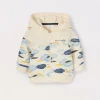 Blukids Cardigan in french terry di puro cotone neonato- Felpe