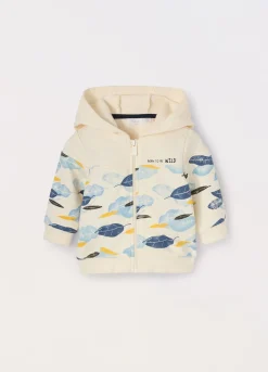 Blukids Cardigan in french terry di puro cotone neonato- Felpe