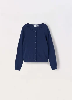 Blukids Cardigan in puro cotone bambina- Maglioni