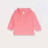 Blukids Cardigan in puro cotone con cappuccio neonata- Maglioncini