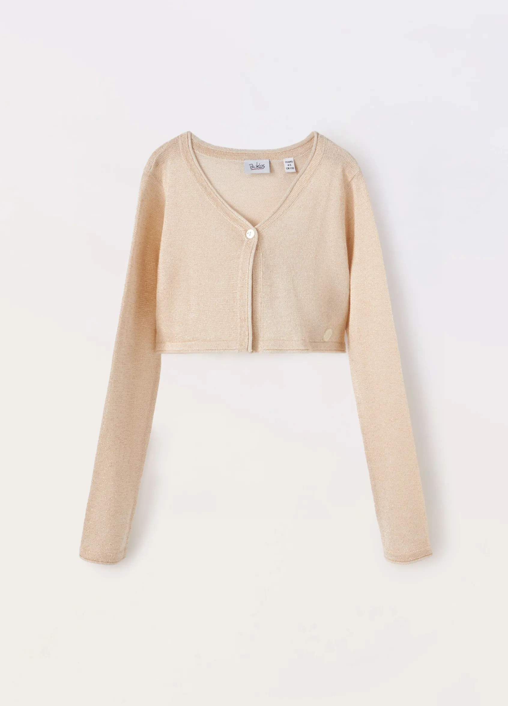 Blukids Cardigan misto viscosa e filo lurex bambina- Maglioni