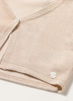 Blukids Cardigan misto viscosa e filo lurex bambina- Maglioni