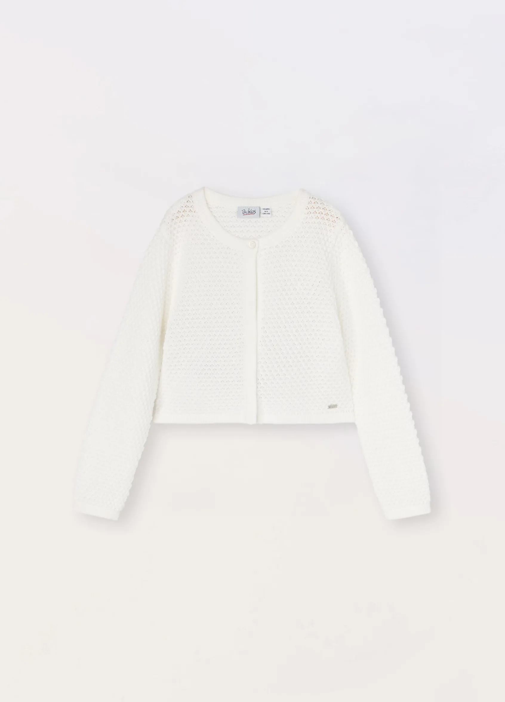 Blukids Cardigan tricot in cotone bambina- Maglioni