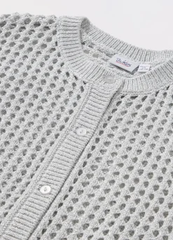 Blukids Cardigan tricot in misto cotone bambina- Maglioni