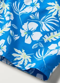 Blukids Costume boxer floreale ragazzo- Mare