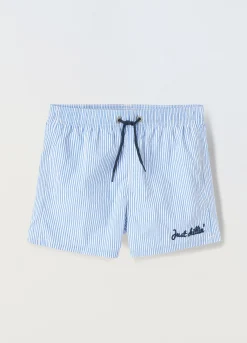 Blukids Costume boxer rigato ragazzo- Mare
