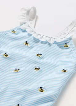 Blukids Costume intero a righe neonata- Costumi