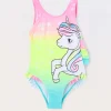 Blukids Costume intero con stampa bambina- Mare