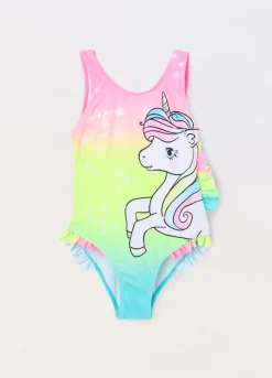 Blukids Costume intero con stampa bambina- Mare