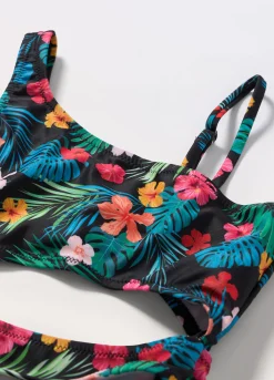 Blukids Costume intero floreale ragazza- Mare