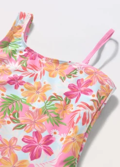 Blukids Costume intero floreale ragazza- Mare