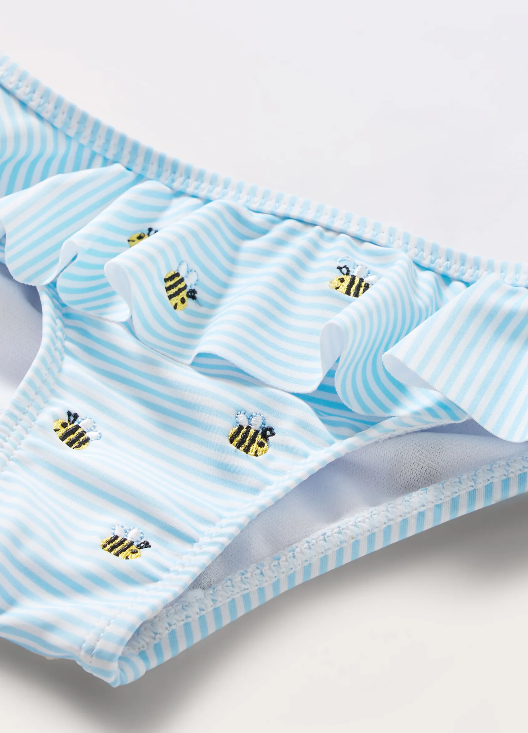 Blukids Costume slip con rouches neonata- Costumi