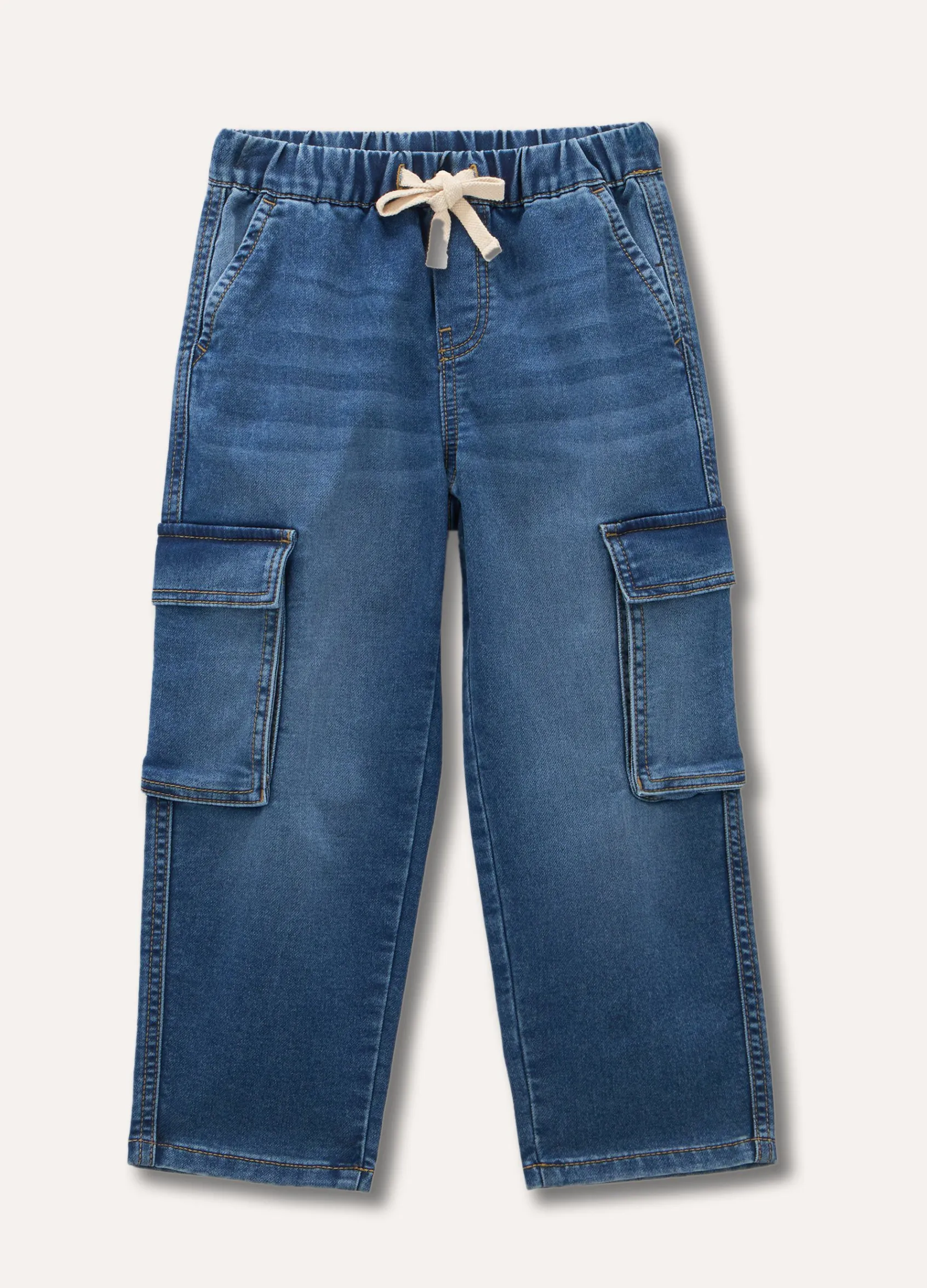 Blukids Denim cargo bambino-Bambino Jeans