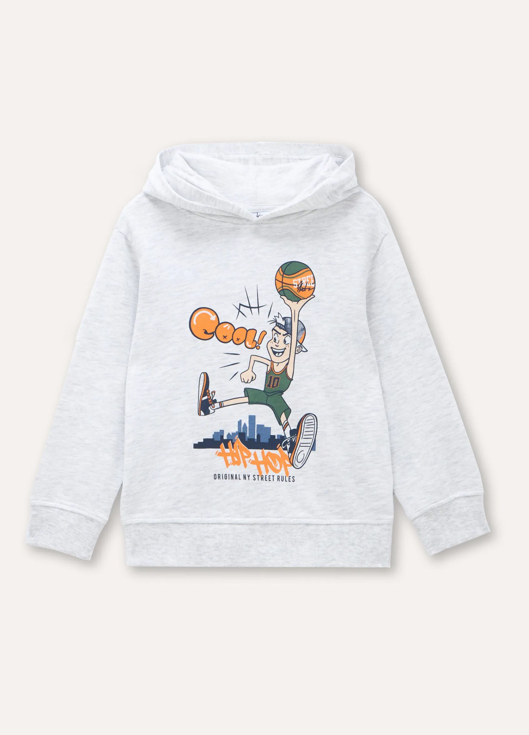 Blukids Felpa con cappuccio in cotone mélange bambino-Bambino Felpe