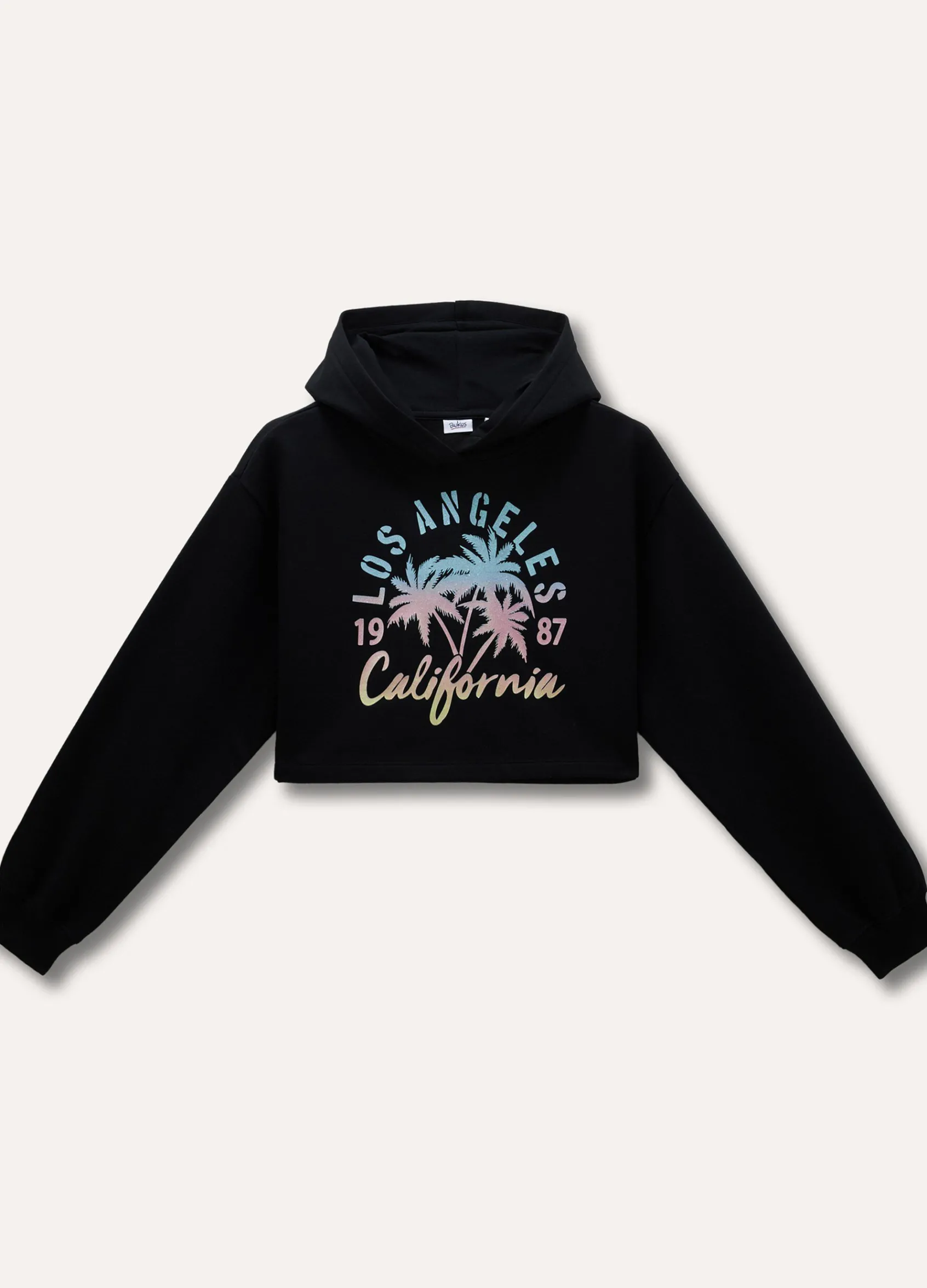 Blukids Felpa crop con cappuccio ragazza- Felpe