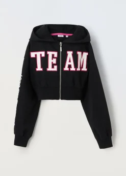 Blukids Felpa cropped con cappuccio ragazza- Felpe