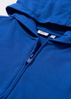 Blukids Felpa full zip con cappuccio in puro cotone ragazzo- Felpe