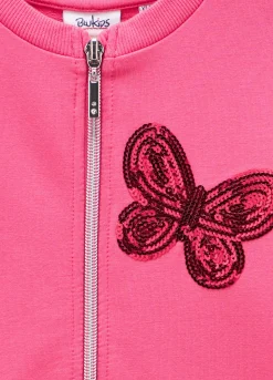 Blukids Felpa full zip in cotone stretch bambina- Felpe