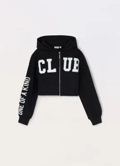 Blukids Felpa full zip in french terry di puro cotone ragazza- Felpe