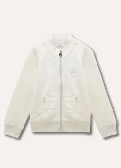 Blukids Felpa full-zip in cotone stretch bambina- Felpe