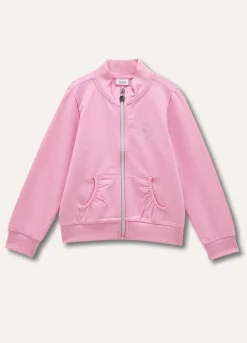 Blukids Felpa full-zip in cotone stretch bambina- Felpe
