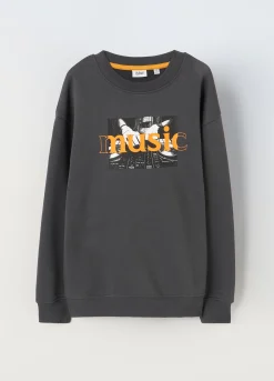 Blukids Felpa girocollo in misto cotone ragazzo- Felpe