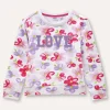 Blukids Felpa in cotone stretch con stampa bambina- Felpe