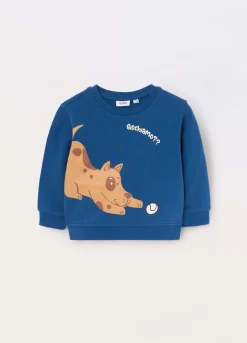 Blukids Felpa in french terry di puro cotone neonato- Felpe