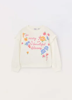 Blukids Felpa in french terry di puro cotone bambina- Felpe