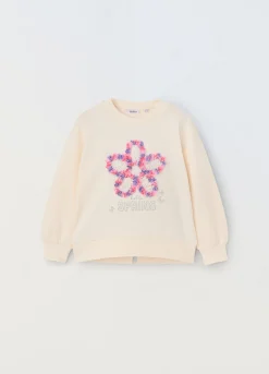 Blukids Felpa in french terry di misto cotone bambina- Felpe