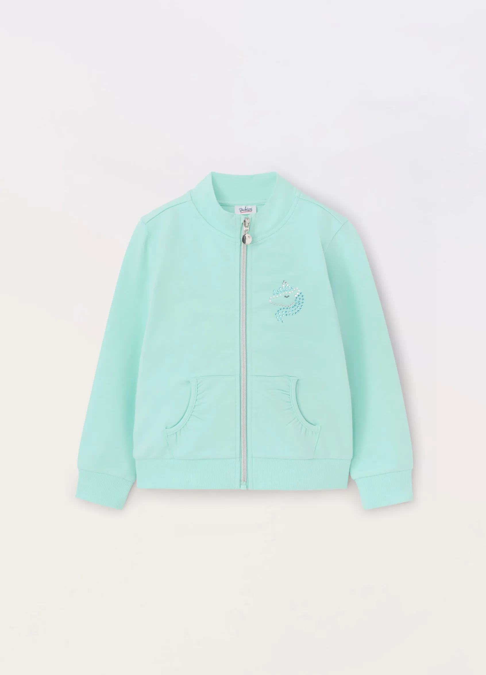 Blukids Felpa in french terry di cotone stretch bambina- Felpe