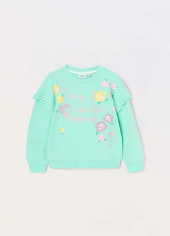 Blukids Felpa in french terry di puro cotone bambina- Felpe