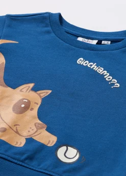 Blukids Felpa in french terry di puro cotone neonato- Felpe
