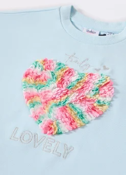 Blukids Felpa in french terry di misto cotone bambina- Felpe