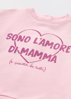 Blukids Felpa in french terry di puro cotone neonata- Felpe