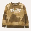 Blukids Felpa in puro cotone camouflage ragazzo- Felpe