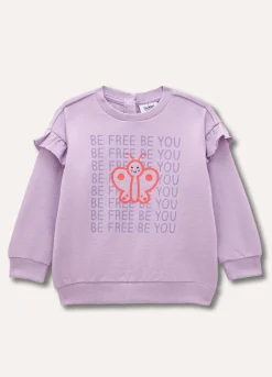 Blukids Felpa in puro cotone con rouches neonata- Felpe