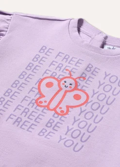Blukids Felpa in puro cotone con rouches neonata- Felpe