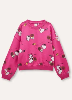 Blukids Felpa Snoopy in puro cotone ragazza- Felpe
