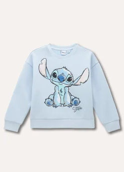 Blukids Felpa Stitch a girocollo bambina- Felpe