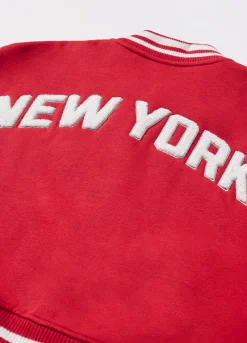 Blukids Felpa varsity in misto cotone ragazza- Giubbotti E Piumini