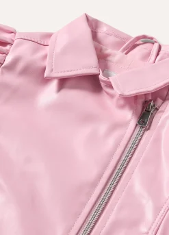 Blukids Giacca doppiopetto in eco pelle con rouches neonata- Cappotti E Giubbotti