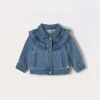 Blukids Giacca in french terry denim neonata- Cappotti E Giubbotti