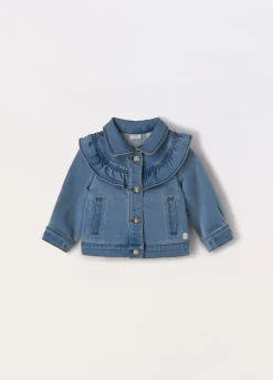 Blukids Giacca in french terry denim neonata- Cappotti E Giubbotti