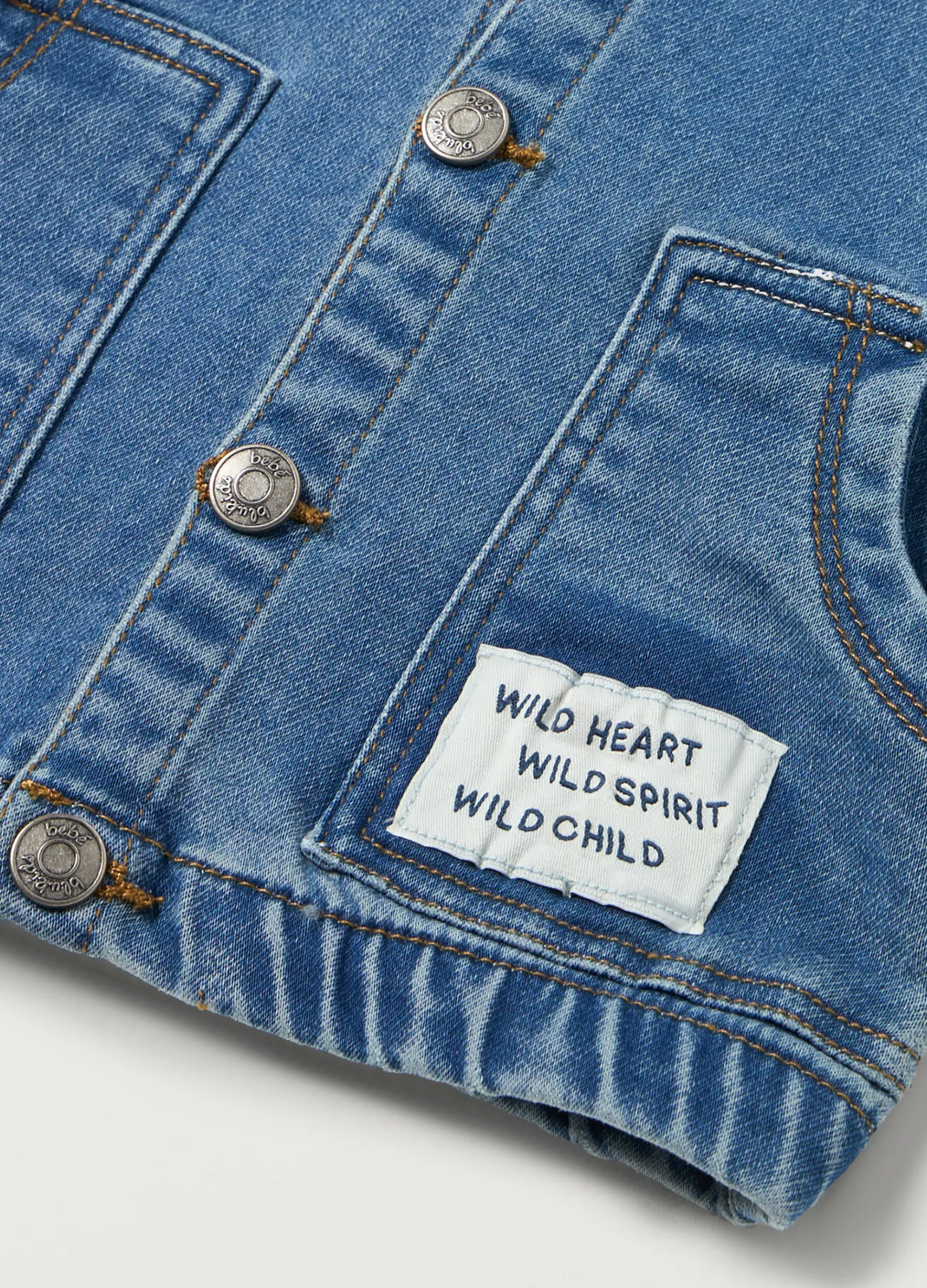 Blukids Giacca in french terry denim neonato- Cappotti E Giubbotti