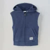 Blukids Gilet in puro cotone con cappuccio bambino-Bambino Felpe