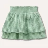 Blukids Gonna a balze con punto smock bambina- Gonne
